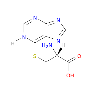L-Cysteine,S-1H-purin-6-yl- (9CI)
