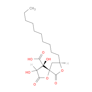 1,7-Dioxaspiro[4.4]nonane-4-carboxylicacid, 8-decyl-3,4-dihydroxy-2,6-dioxo-, (3R,4R,5S,8R)- (9CI)