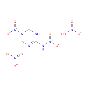 1,3,5-Triazin-2-amine, 1,4,5,6-tetrahydro-N,5-dinitro-, dinitrate