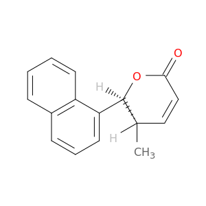 2H-Pyran-2-one, 5,6-dihydro-5-methyl-6-(1-naphthalenyl)-, (5S,6S)-