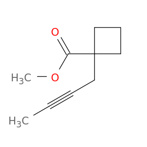 Cyclobutanecarboxylic acid, 1-(2-butynyl)-, methyl ester