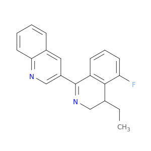 Quinoline, 3-(4-ethyl-5-fluoro-3,4-dihydro-1-isoquinolinyl)-