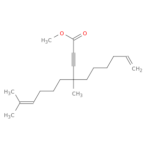 8-Decen-2-ynoic acid, 4-(5-hexen-1-yl)-4,9-dimethyl-, methyl ester