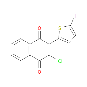 1,4-Naphthalenedione, 2-chloro-3-(5-iodo-2-thienyl)-