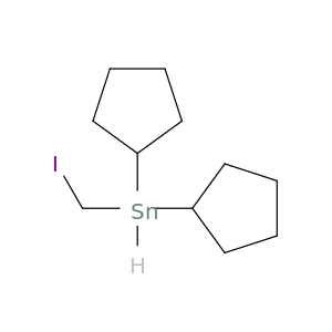Stannane, dicyclopentyliodomethyl-