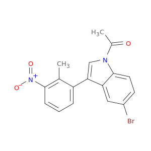1H-Indole, 1-acetyl-5-bromo-3-(2-methyl-3-nitrophenyl)-