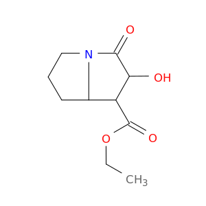 1H-Pyrrolizine-1-carboxylicacid, hexahydro-2-hydroxy-3-oxo-, ethyl ester, (1R,2R,7aR)-rel-