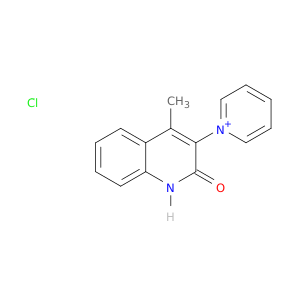 Pyridinium, 1-(1,2-dihydro-4-methyl-2-oxo-3-quinolinyl)-, chloride