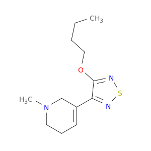 Pyridine, 3-(4-butoxy-1,2,5-thiadiazol-3-yl)-1,2,5,6-tetrahydro-1-methyl-