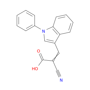 2-氰基-3-(1-苯基-1H-吲哚-3-基)-2-丙烯酸