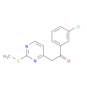 Ethanone, 1-(3-chlorophenyl)-2-[2-(methylthio)-4-pyrimidinyl]-