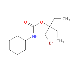 Carbamic acid, cyclohexyl-, 1-(bromomethyl)-1-ethylpropyl ester