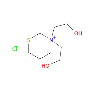 2H-1,3-Thiazinium, tetrahydro-3,3-bis(2-hydroxyethyl)-, chloride