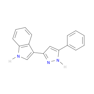 1H-Indole, 3-(5-phenyl-1H-pyrazol-3-yl)-