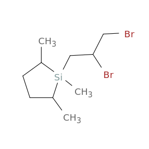 Silacyclopentane, 1-(2,3-dibromopropyl)-1,2,5-trimethyl-