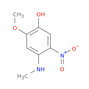 Phenol, 2-methoxy-4-(methylamino)-5-nitro-