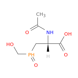 Alanine, N-acetyl-3-(hydroxymethylphosphinyl)-