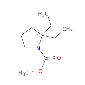 1-Pyrrolidinecarboxylic acid, 2,2-diethyl-, methyl ester