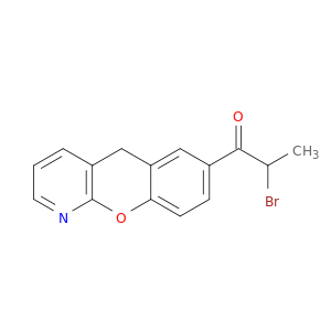 1-Propanone, 1-(5H-[1]benzopyrano[2,3-b]pyridin-7-yl)-2-bromo-
