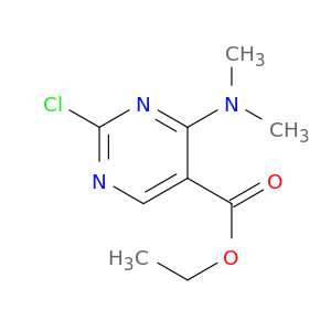 5-Pyrimidinecarboxylic acid, 2-chloro-4-(dimethylamino)-, ethyl ester