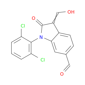 1H-Indole-6-carboxaldehyde,1-(2,6-dichlorophenyl)-2,3-dihydro-3-(hydroxymethylene)-2-oxo-