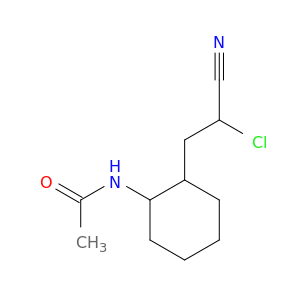Acetamide, N-[2-(2-chloro-2-cyanoethyl)cyclohexyl]-