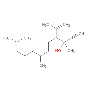 1-Dodecyn-3-ol, 3,7,11-trimethyl-4-(1-methylethenyl)-