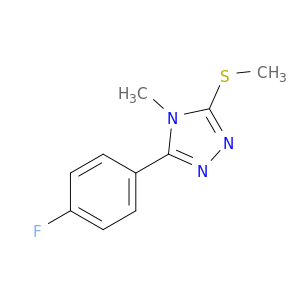 4H-1,2,4-Triazole,3-(4-fluorophenyl)-4-methyl-5-(methylthio)-