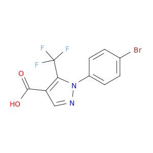 1-(4-溴苯基)-5-(三氟甲基)-1H-吡唑-4-羧酸