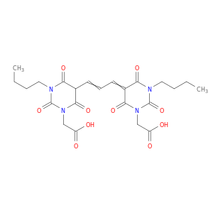 [3-butyl-5-{3-[1-butyl-3-(carboxymethyl)-2,4,6-trioxodihydropyrimidin-5(2h,4h)-ylidene]prop-1-en-1-yl}-2,4,6-trioxotetrahydropyrimidin-1(2h)-yl]acetic acid