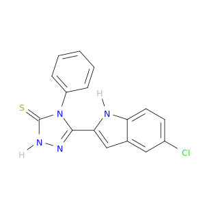 3H-1,2,4-Triazole-3-thione,5-(5-chloro-1H-indol-2-yl)-2,4-dihydro-4-phenyl-