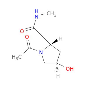 2-Pyrrolidinecarboxamide, 1-acetyl-4-hydroxy-N-methyl-, (2S,4R)-