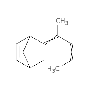 Bicyclo[2.2.1]hept-2-ene, 5-(1-methyl-2-butenylidene)-