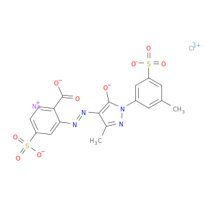 chromium(3+) sodium 2-{(e)-[3-methyl-1-(3-methyl-5-sulfonatophenyl)-5-oxido-1h-pyrazol-4-yl]diazenyl}-4-sulfonatobenzoate(1:1:1)