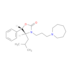 2-Oxazolidinone,3-[3-(hexahydro-1H-azepin-1-yl)propyl]-4-(2-methylpropyl)-5-phenyl-,(4S-trans)- (9CI)