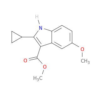 1H-Indole-3-carboxylic acid, 2-cyclopropyl-5-methoxy-, methyl ester