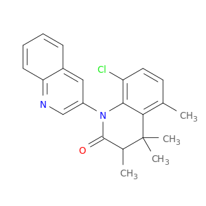 [1(2H),3'-Biquinolin]-2-one, 8-chloro-3,4-dihydro-3,4,4,5-tetramethyl-