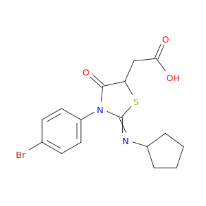 [(2z)-3-(4-bromophenyl)-2-(cyclopentylimino)-4-oxo-1,3-thiazolidin-5-yl]acetic acid