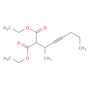 Propanedioic acid, (1-methyl-2-hexynyl)-, diethyl ester