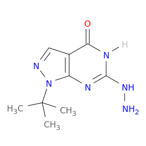 1-tert-butyl-6-hydrazinyl-1H,4H,5H-pyrazolo[3,4-d]pyrimidin-4-one
