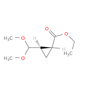 Cyclopropanecarboxylic acid, 2-(dimethoxymethyl)-, ethyl ester, trans-