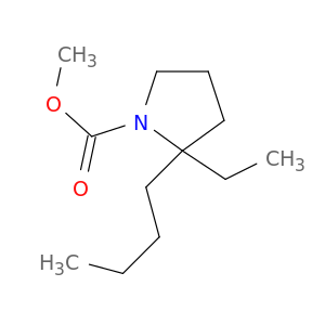 1-Pyrrolidinecarboxylic acid, 2-butyl-2-ethyl-, methyl ester