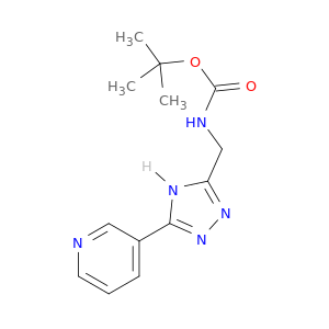tert-butyl N-{[5-(pyridin-3-yl)-4H-1,2,4-triazol-3-yl]methyl}carbamate