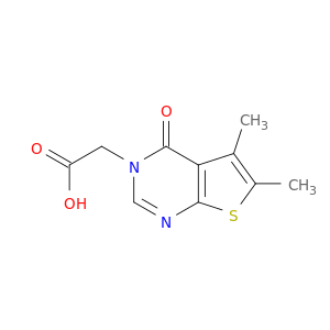 2-{5,6-Dimethyl-4-oxo-3H,4H-thieno[2,3-d]pyrimidin-3-yl}acetic Acid