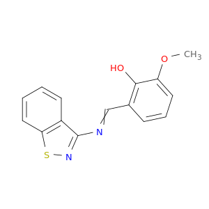 Phenol, 2-[(1,2-benzisothiazol-3-ylimino)methyl]-6-methoxy-