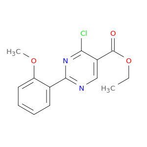 5-Pyrimidinecarboxylic acid, 4-chloro-2-(2-methoxyphenyl)-, ethyl ester