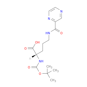 (S)-2-((tert-Butoxycarbonyl)amino)-5-(pyrazine-2-carboxamido)pentanoic acid