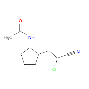 Acetamide, N-[2-(2-chloro-2-cyanoethyl)cyclopentyl]-