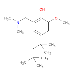 Phenol,2-[(dimethylamino)methyl]-6-methoxy-4-(1,1,3,3-tetramethylbutyl)-