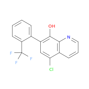 8-Quinolinol, 5-chloro-7-[2-(trifluoromethyl)phenyl]-